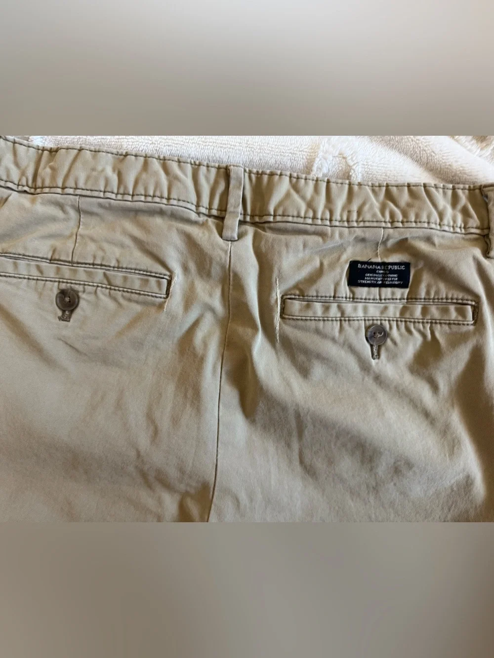 Banana Republic -Tan khaki Chino Pants 34x34 slim fit